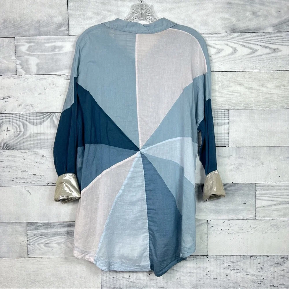 Free People Rainbow Rays Button Down - Picture 6 of 6